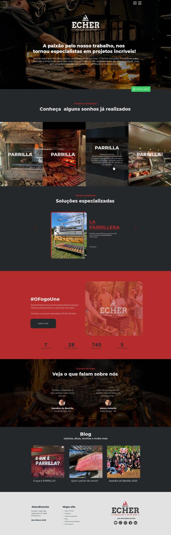 website Echer Parrillas